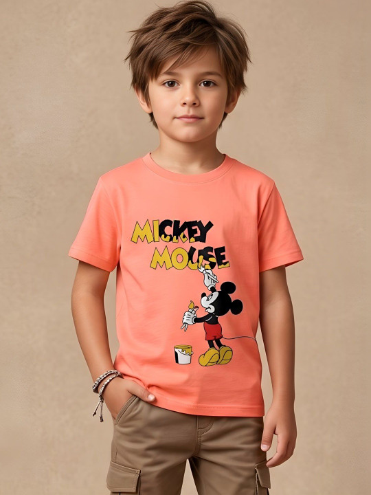 Kids Mickey Mouse Printed T-shirt