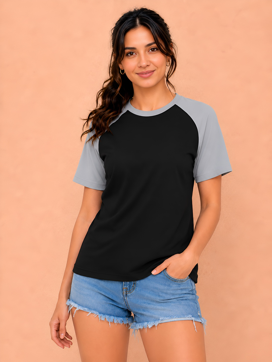 Women Colourblocked T-shirt